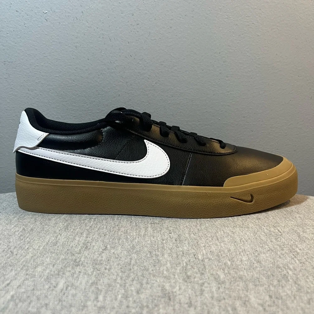 Nike Court Shot Black White Gum Bottom Sneaker Men's Shoe Size 11 FQ8146-003 - Picture 1 of 11